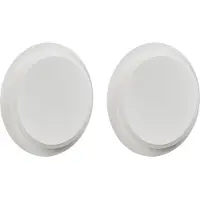 Beliani LED Wandlampen 2er-Set weiß Metall Acryl runder Schirm pulverbeschichtet matt skandinavisches Design
