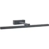 Beliani LED-Wandleuchte für Bilder und Spiegel horizontal aus Metall pulverbeschichtet schwarz für Badezimmer und Wohnzimmer
