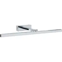 Beliani LED-Wandleuchte für Bilder und Spiegel horizontal aus Metall pulverbeschichtet silber für Badezimmer und Wohnzimmer