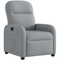 vidaXL Relaxsessel Hellgrau Stoff