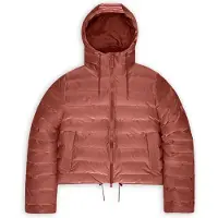 Rains - Lohja Short Puffer Jacket W3T2 - Freizeitjacke Gr L rot