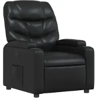 vidaXL Relaxsessel Schwarz Kunstleder