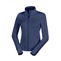 Result Damen Fitnessjacke eng anliegend dehnbar mit Daumenlöchern aus recycelten Materialien