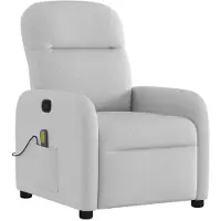 vidaXL Massagesessel Wolkengrau Stoff
