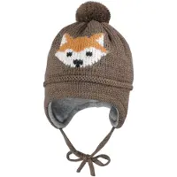 Maximo - Mini Boy-Mütze Ausgenäht - Mütze Gr 43-45 cm braun