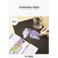 Creativ Company CC Aquarellpapier A4 Schwarz 15 Blatt
