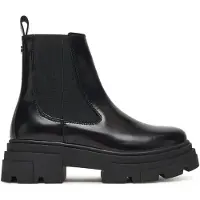 Tommy Hilfiger TH SHINY LEATHER CHELSEA Schwarz