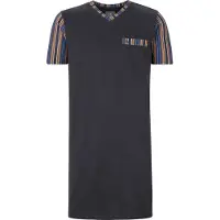 Jan Vanderstorm Pyjama "Nachthemd ARWID", Herren, Gr. 4XL, blau (dunkelblau), Obermaterial: 100% Baumwolle CO., Homewear-Sets Pyjama