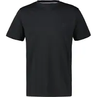 Lerros T-Shirt "Basic T-Shirt mit Logo-Print", Herren, Gr. XXL, schwarz, 95% Baumwolle, 5% Elasthan, Rundhals, Shirts T-Shirt, Two-Tone-Optik / Einfarbig / Elastisch / Atmungsaktiv / Bequem