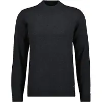 Ragman Rundhalspullover , Herren, Gr. 54, grau (anthrazit), Strick, 95% Baumwolle 5% Kaschmir, ohne Ausschnitt, Pullover Rundhalspullover