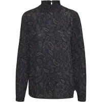 Kaffe Langarmbluse "Damen Bluse langarm KAtinna", Damen, Gr. 36, blau (dunkelblau, toffee paisley print), Obermaterial: 100% Viskose LENZING ECOVERO CV LenzEcov., Blusen Langarmbluse