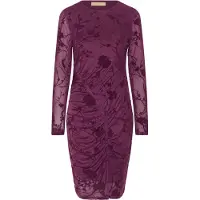 Culture Midikleid "Damen Kleid CUpalida", Damen, Gr. XXL, N-Gr, rot (winetasting), Obermaterial: 90% Polyester PES. 10% Elasthan EL., Kleider Midikleid