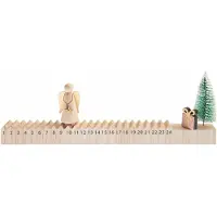 Sonstige Verlage Schiebe-Adventskalender Engel Holz 35x2,5x10,5cm100%
