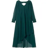 Sheego Abendkleid in dunkelgrün | Gr.: 54