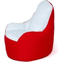 Go Gift Sack Sako Boss pouffe red and white XXL 140 x 90 cm