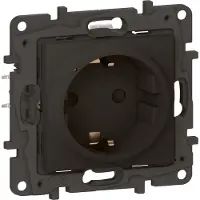 Legrand 863820 Niloe Step with Netatmo Schutzko-Steckdose, Farbe: Schwarz