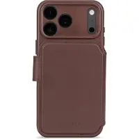 Decoded Apple iPhone 17 Pro Hülle - Echtes Leder - - 2 in 1 Case/Klapphülle - Braun