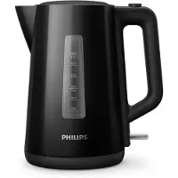 Philips Wasserkocher "HD9318/20 Daily Collection", schwarz, B:23,3cm H:25,3cm T:16cm, Wasserkocher, Trockengehschutz, Schwarz, Wasserkocher