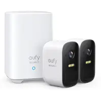 Eufy eufyCam 2C + HomeBase 2, IP-Sicherheitskamera, Innen & Außen, Kabellos, Intern, Wand, Weiß