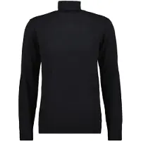 Ragman Rundhalspullover , Herren, Gr. 52, schwarz, Strick, 95% Baumwolle 5% Kaschmir, ohne Ausschnitt, Pullover Rundhalspullover