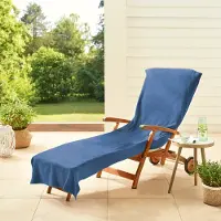 Dyckhoff Handtuch "Stuhlauflage / Liegeauflage", blau, B:70cm L:200cm, Frottier, Frottier, Handtücher, Handtuch, Schonbezug mit Einschubtasche