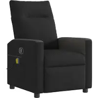 vidaXL Massagesessel Schwarz Stoff