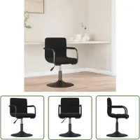 The Living Store Barhocker Schwarz Samt