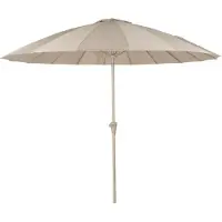 Zuiver Sonnenschirm Sunshine in Beige mit Edelstahlstab für Garten 250x250x235 cm