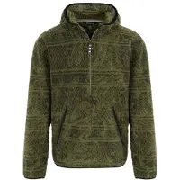 Sherpa - Uddesya Eco 1/4 Zip Hoodie - Fleecepullover Gr XXL oliv