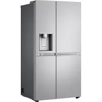 LG Side-by-Side "GSLE91MBAB", Energieeffizienz: B, silber (metal sorbet), B:91,3cm H:179cm T:73,1cm, Kühlschränke, Eis-, Crushed Ice- und Wasserspender, Total No Frost, Side-by-Side, Topseller