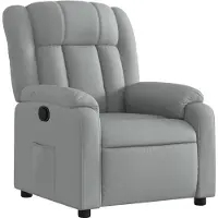 vidaXL Relaxsessel Hellgrau Stoff