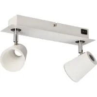 TRIO Weiß-chromfarbener LED-Spot Narcos - 2-flg