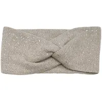 Maximo Stirnband , Mädchen, Gr. 51, braun, Feinstrick, Materialmix, unifarben, Mützen Stirnband, mit Glitzersteinen für Mädchen, Topseller
