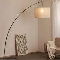 TK Lighting Bogenlampe Moby , für Wohn- / Esszimmer, Metall, Stehlampe