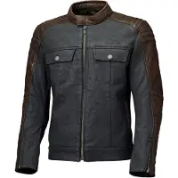 Held Jester 2 Motorrad Leder-/ Textiljacke, schwarz/braun, 2XL