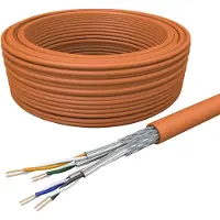 Draka Verlegekabel UC900 HS23, Cat 7, S/FTP, PiMF, orange, 50 m Ring