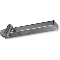 Ideal Lux LED-Wandleuchte Bonne Nuit 1, nickelfarben, 22 cm