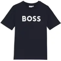 BOSS Kids-T-Shirt aus Baumwoll-Jersey mit Kontrast-Logo Grösse 114