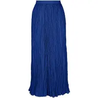 MADELEINE Maxi-Rock mit Crash-Plissee in royalblau | Gr.: 38
