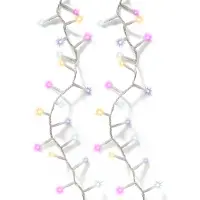 Lumineo Soft glow twinkle monivärinen koristevalosarja ulkokäyttöön, 11 metriä