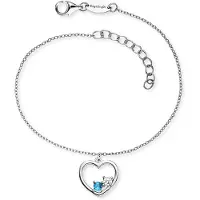 Engelsrufer Sterling Silber Armband Herz Zirkonia 17-20 cm | Gr.: onesize