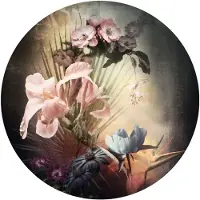 Komar Fototapete "Flemish Flowers", bunt (beige,rosa), B:125m H:125m, Vlies, Tapeten, Fototapete