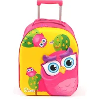 Bayer Kinderkoffer CHIC2000 "Bouncie, Eule", Jungen, Gr. B/H/T: 20cm x 40cm x 54cm 26 l, rosa (rosa, grau), Koffer Kinderkoffer