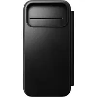 Nomad Apple iPhone 17 Pro Max Hülle - Echtes Leder - - Klapphülle - Schwarz