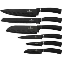 Berlinger Haus Royal Black Collection 6-teiliges Messerset mit antibakterieller Beschichtung