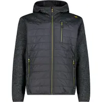 CMP MAN Fleece Jacket Hybrid FIX Hood antracite mel. (U817) 56