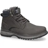 Dockers by Gerli Winterboots BY GERLI, Herren, Gr. 42, Warmfutter, grau (dunkelgrau), Lederimitat, Schuhe Winterboots, Schnürboots mit Warmfutter