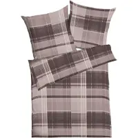 Kaeppel Bettwäsche "Tonight Paid", braun (mocca), B/L: 155cm x 220cm, 1 Stk., 1 Stk., Interlock-Jersey, B/L: 80cm x 80cm, 2 Stk., Interlock-Jersey, Obermaterial: 100% Baumwolle, Bettwäsche, Bettwäsche