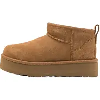 Ugg für Mädchen. 1157791K Klassische Ultra Mini Plateau Lederstiefeletten braun (32.5), 3 bis 5 cm, Keine, Lässig, Heimtextilien, Kinderbekl