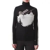 We Norwegians - Women's AfterSki Sweater - Merinopullover Gr L schwarz
